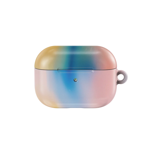 Dreamy Gradient AirPods Case by KELAB in soft pastel hues with glossy finish, designed for AirPods Pro. Stylish and protective audio accessory.