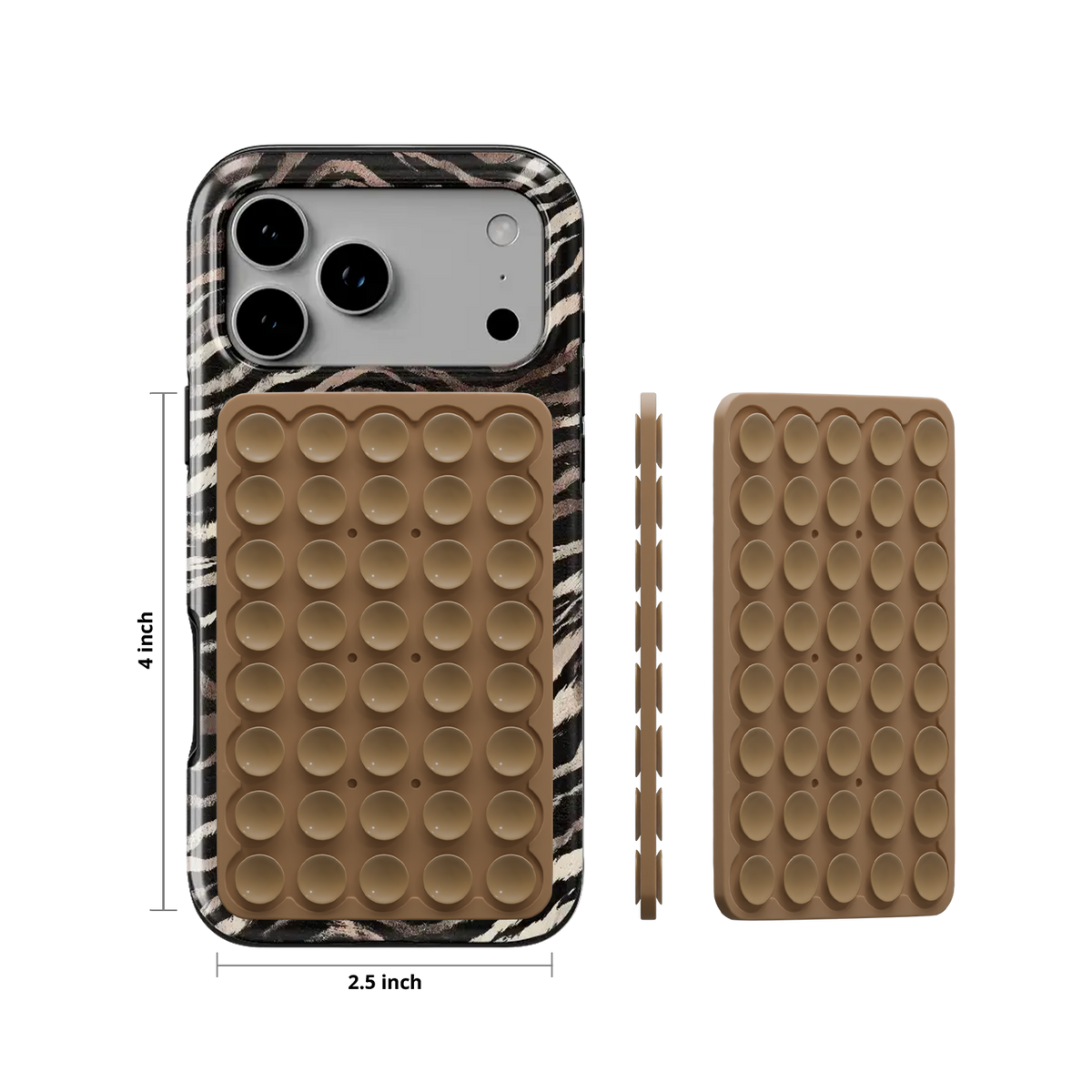Oat Milk | Taupe Bendable Suction Cup Phone Holder