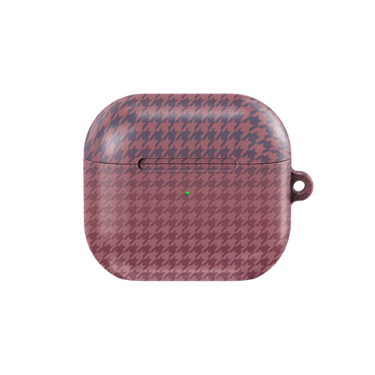 Blush Weave | Pink Houndstooth AirPods Case - KELAB
