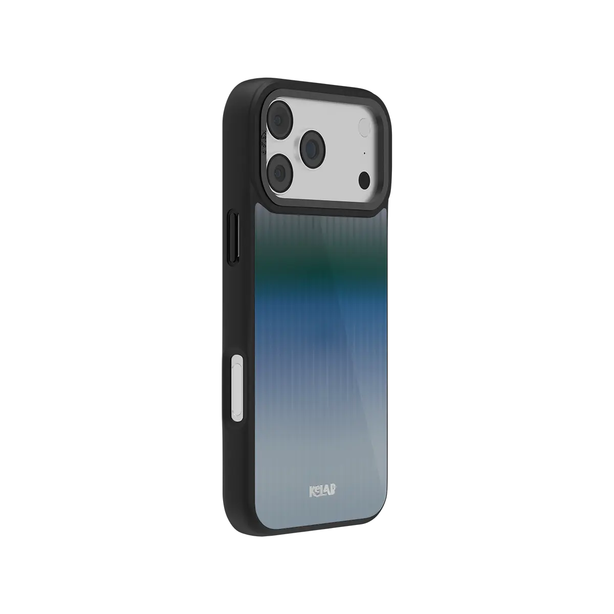 KELAB iPhone Case blue and green gradient MagSafe tough cover with raised camera bump protection