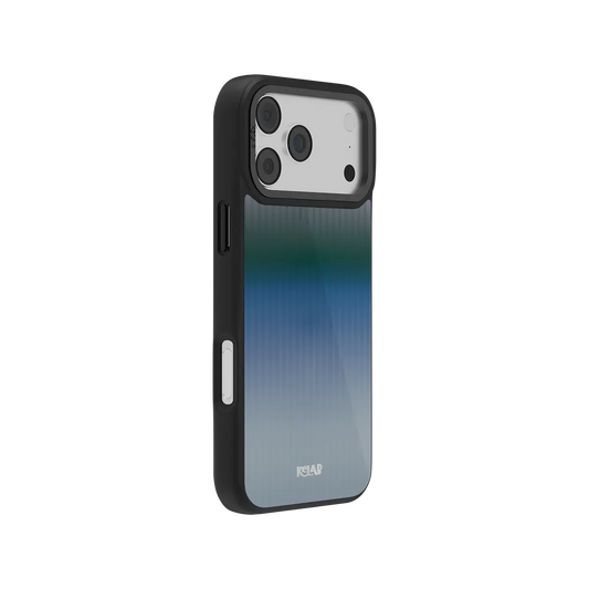 KELAB iPhone Case blue and green gradient MagSafe tough cover with raised camera bump protection