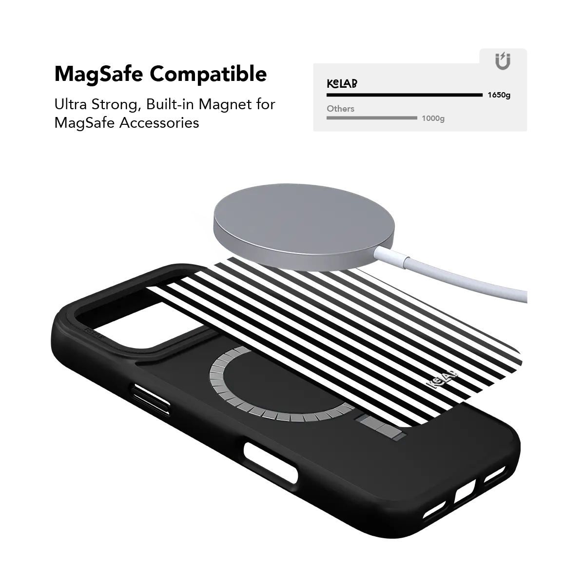 Liquorice | Black & White Vertical Stripe iPhone Case