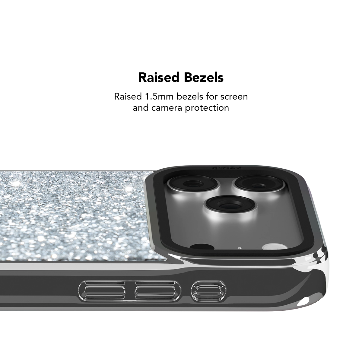 Chromatic Dust | Silver Dimond iPhone Case