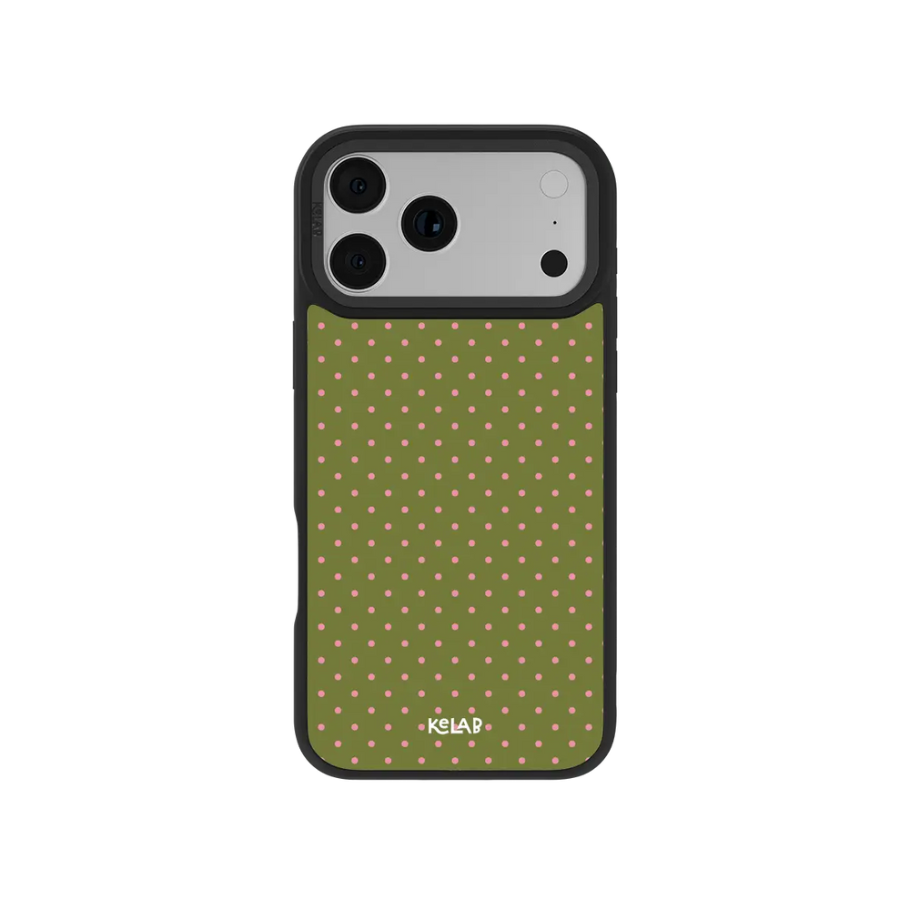 Matcha Bloom | Green Polka Dot iPhone Case