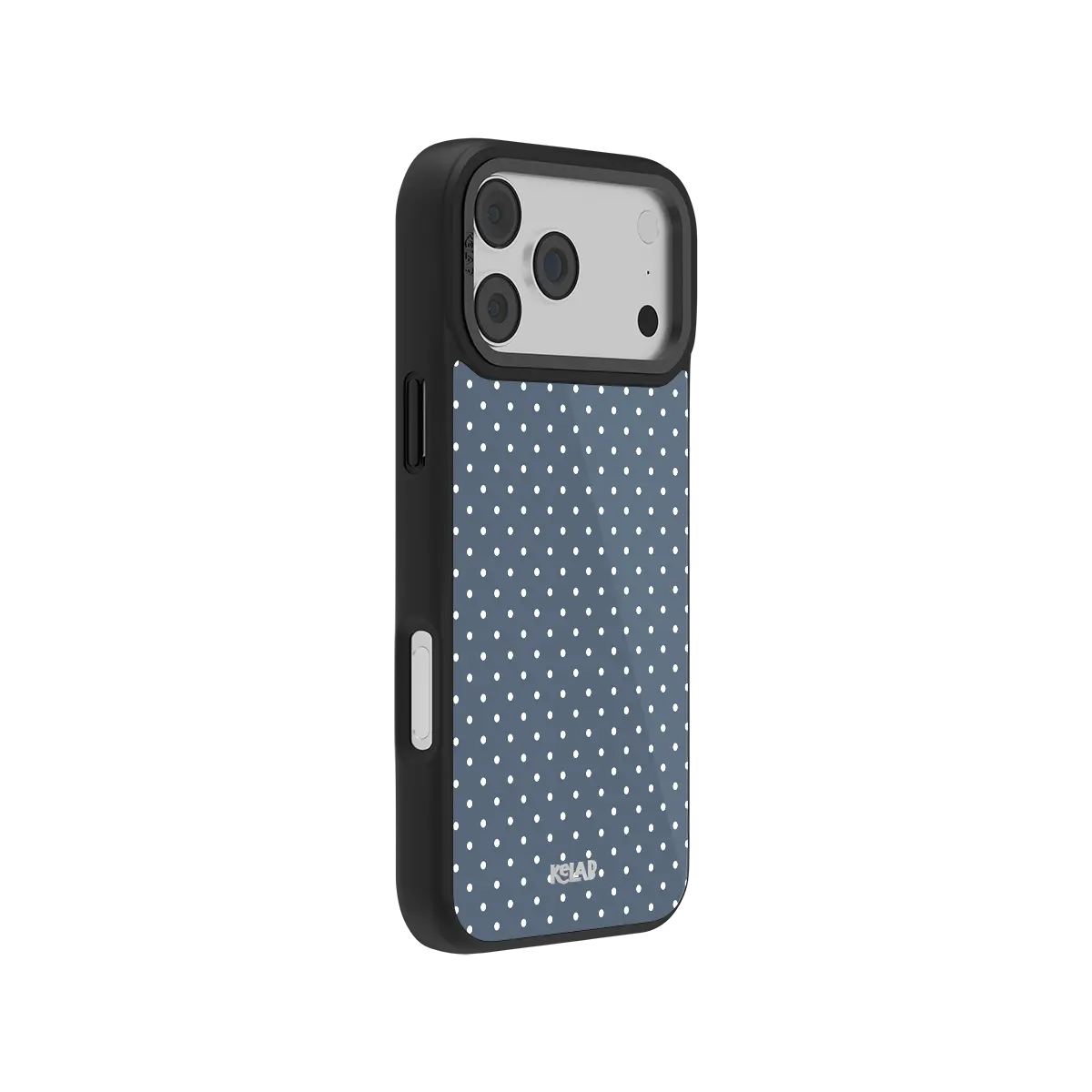 Fog Drift | Blue Polka Dot iPhone Case