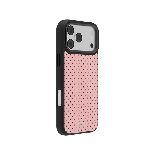 KELAB pink Polka Dot iPhone Case with Magsafe, slim protective cover for iPhone