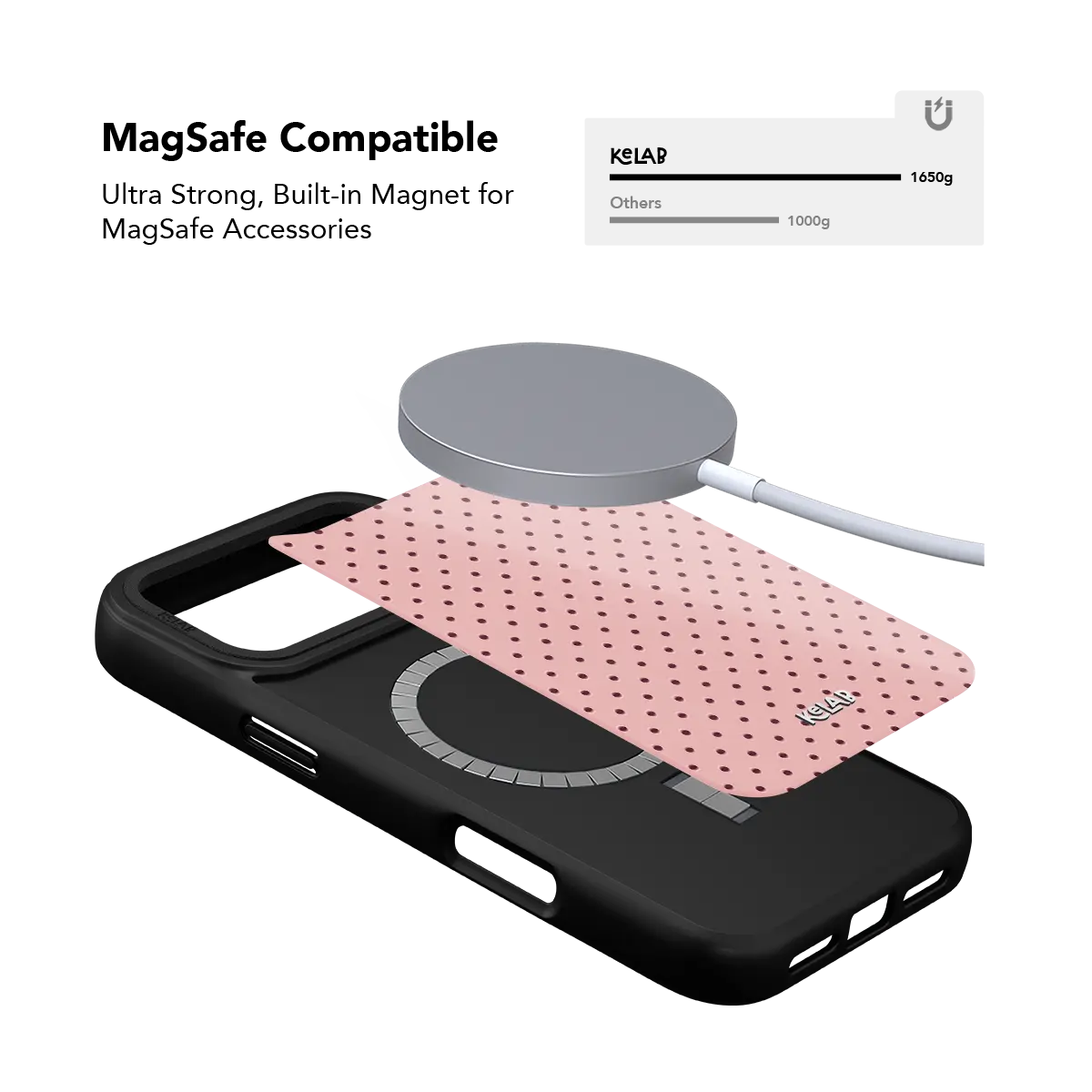Rose Cipher | Pink Polka Dot iPhone Case