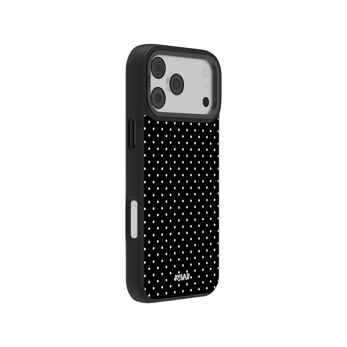 Midnight Constellation | Black Polka Dot iPhone Case