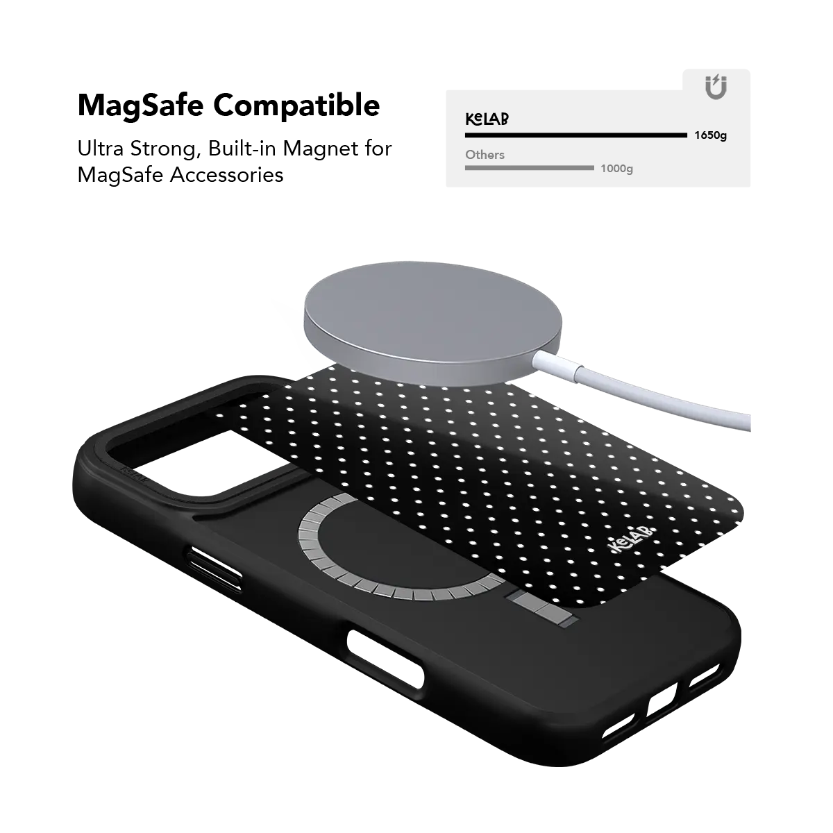 Midnight Constellation | Black Polka Dot iPhone Case