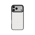 Ivory Ink | White Polka Dot iPhone Case
