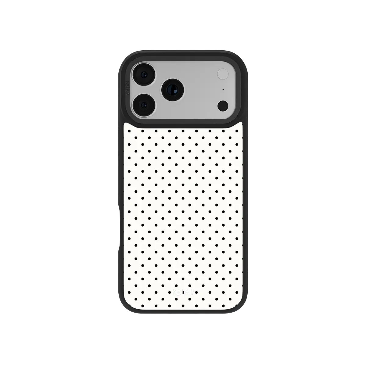 Ivory Ink | White Polka Dot iPhone Case