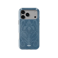 Indigo Fleur iPhone Case by KELAB