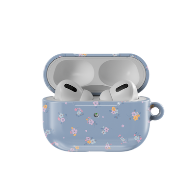 Tiny Meadow | Pastel Blue Floral Bouquet AirPods Case