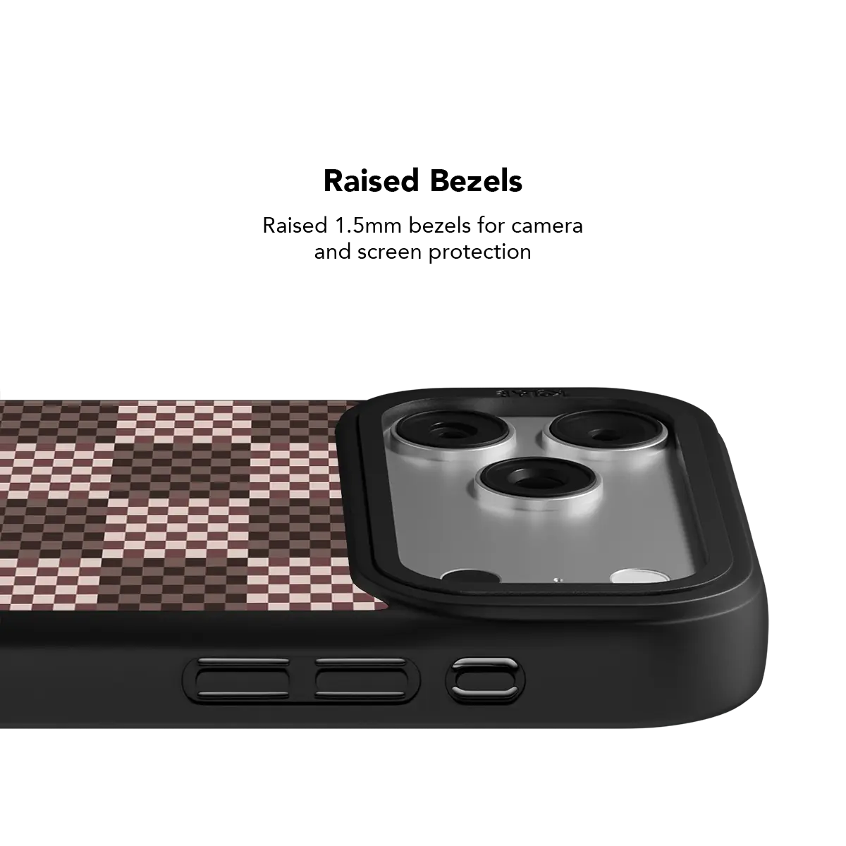Bourbon | Brown Checkerboard iPhone Case