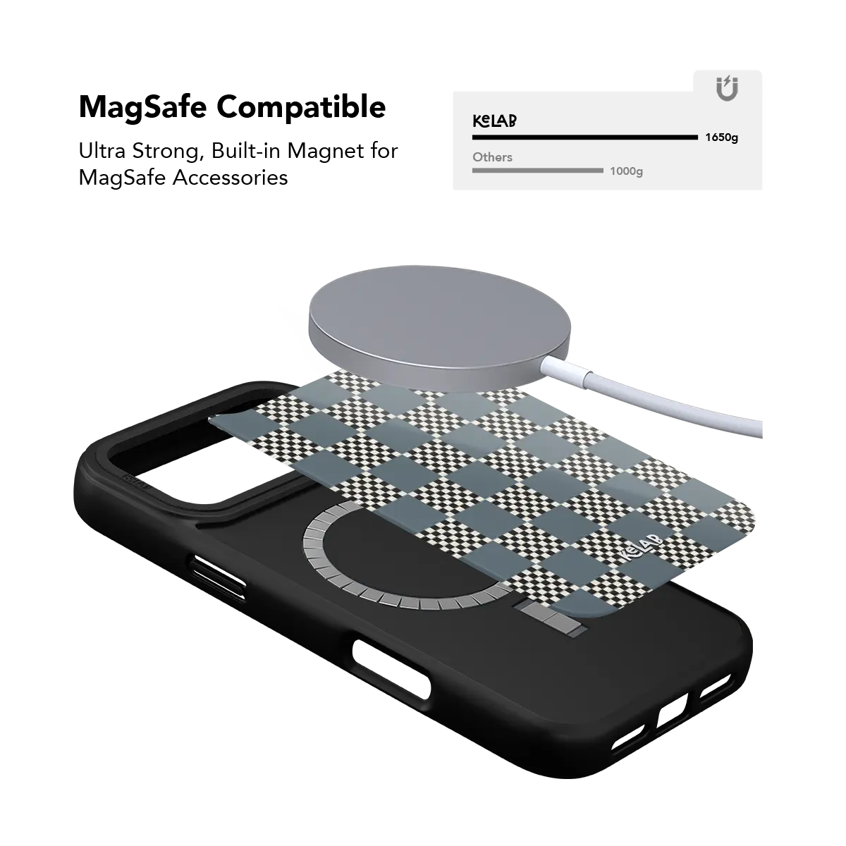 Chambray | Blue Checkerboard iPhone Case