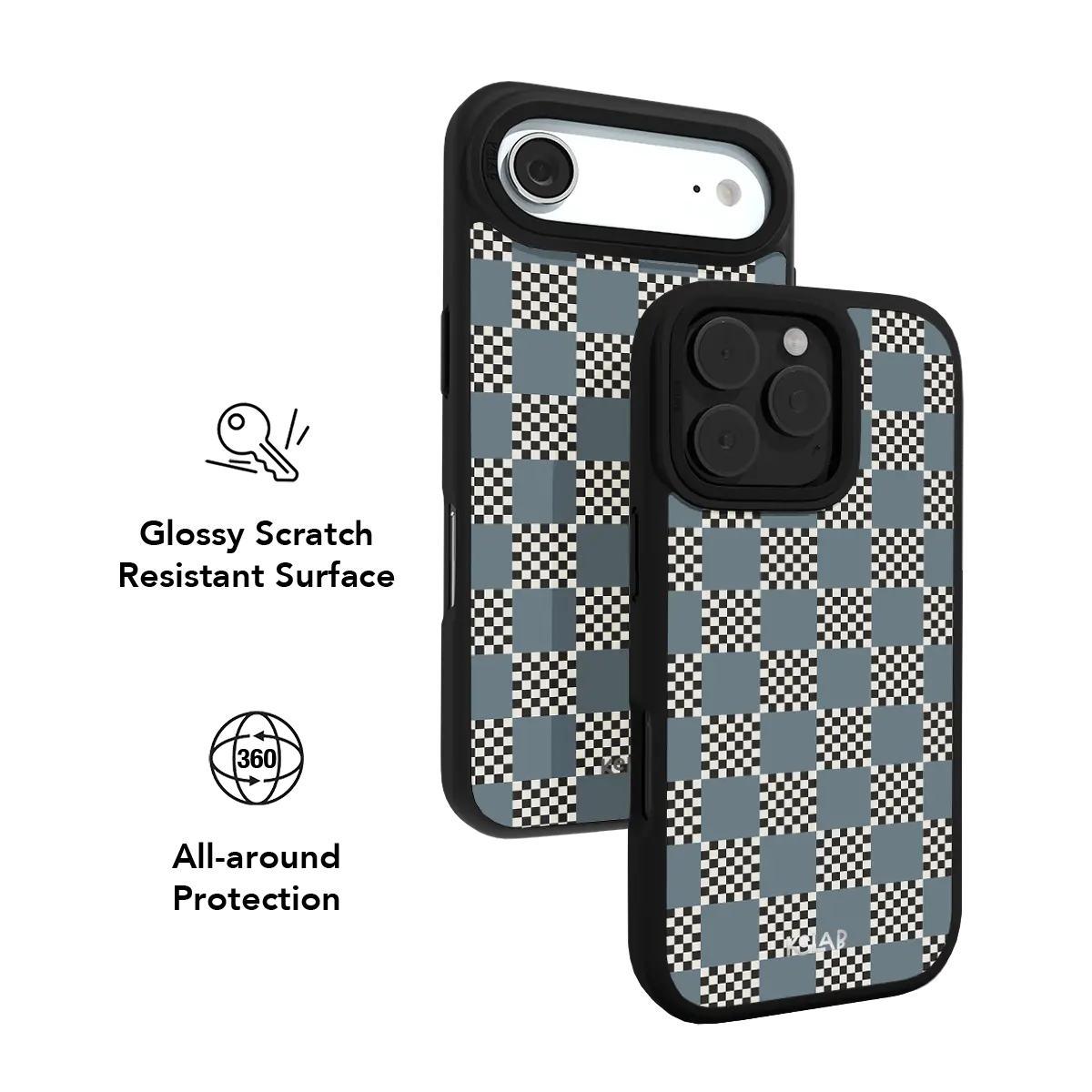 Chambray | Blue Checkerboard iPhone Case
