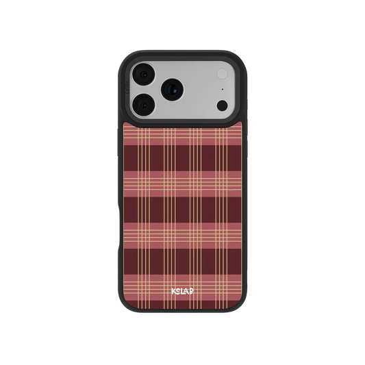 Claret | Burgundy Tartan Plaid iPhone Case