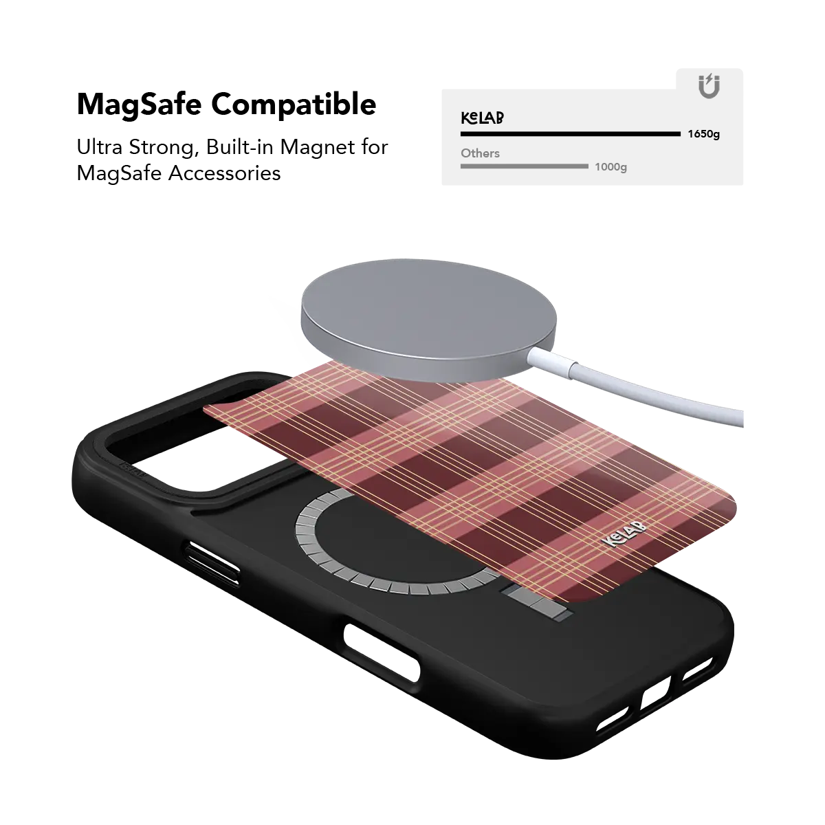 Claret | Burgundy Tartan Plaid iPhone Case