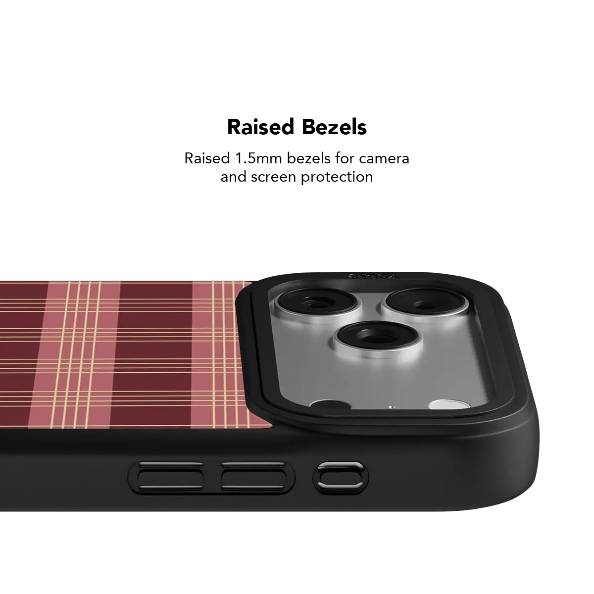 Claret | Burgundy Tartan Plaid iPhone Case