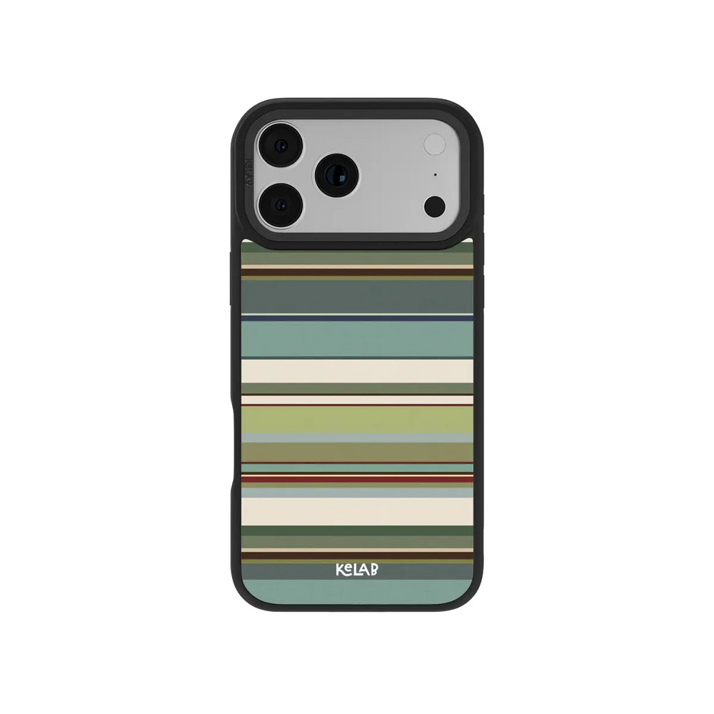 Sagebrush | Sage Green Multi-Stripe iPhone Case