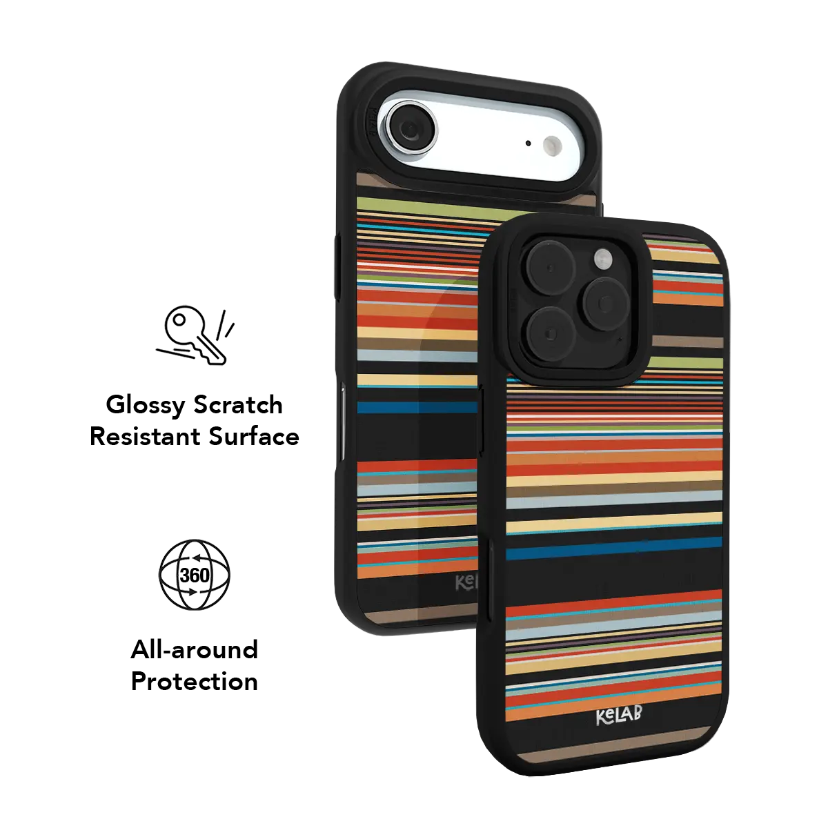 Carnaby | Colourful Multi-Stripe iPhone Case