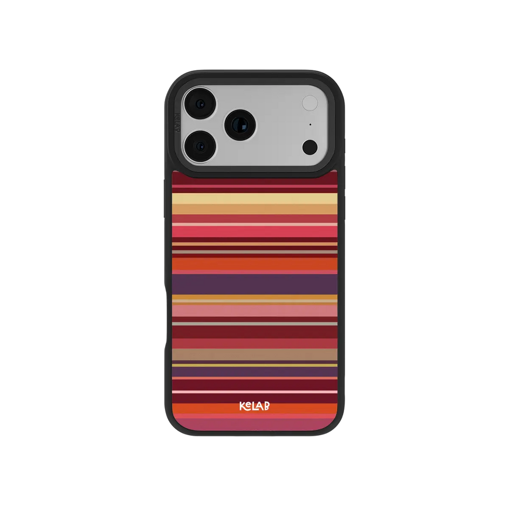 Marrakesh | Warm Red Multi-Stripe iPhone Case