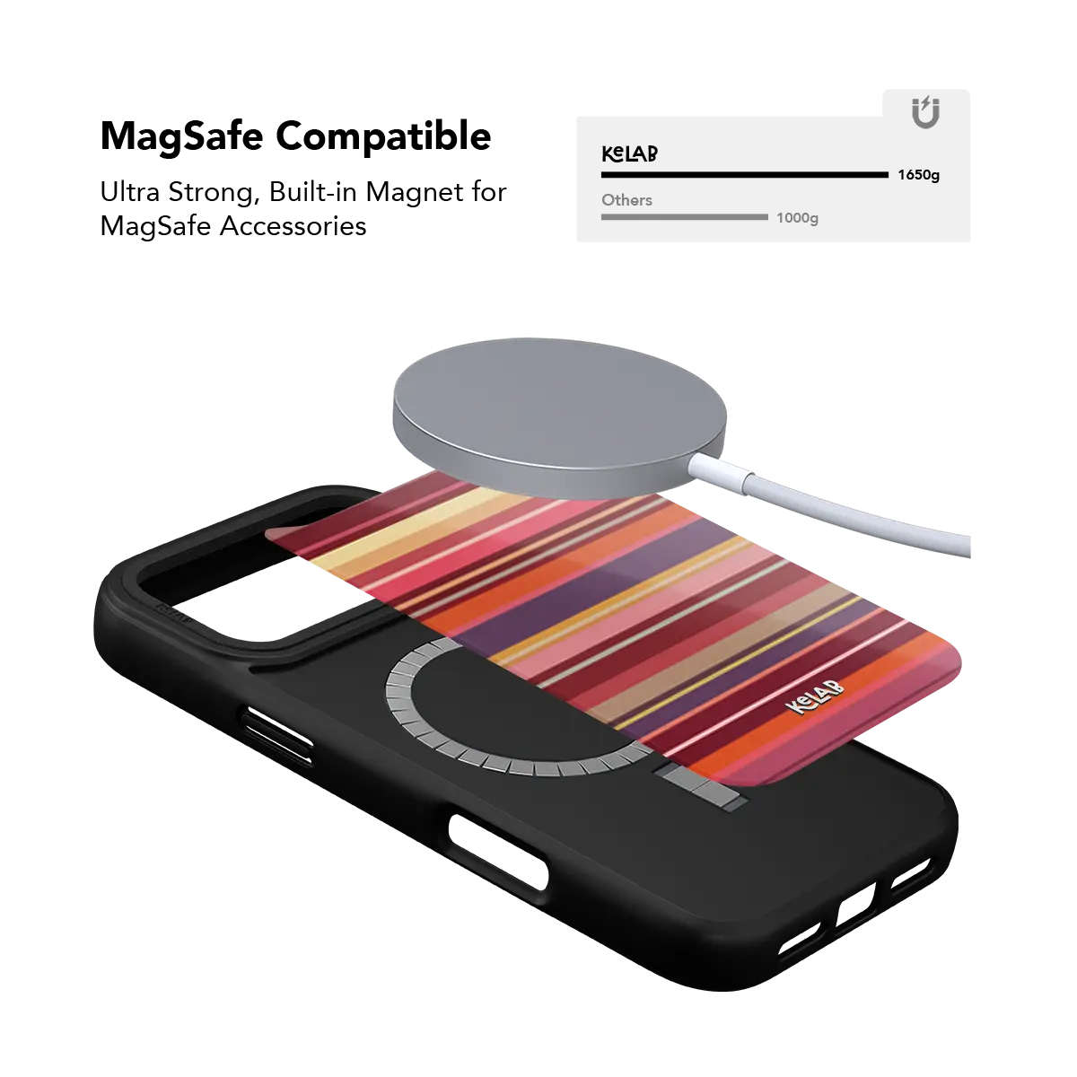 Marrakesh | Warm Red Multi-Stripe iPhone Case