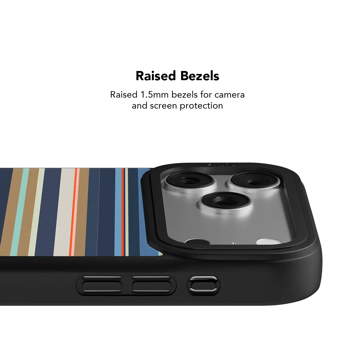 Regatta | Navy Nautical Multi-Stripe iPhone Case