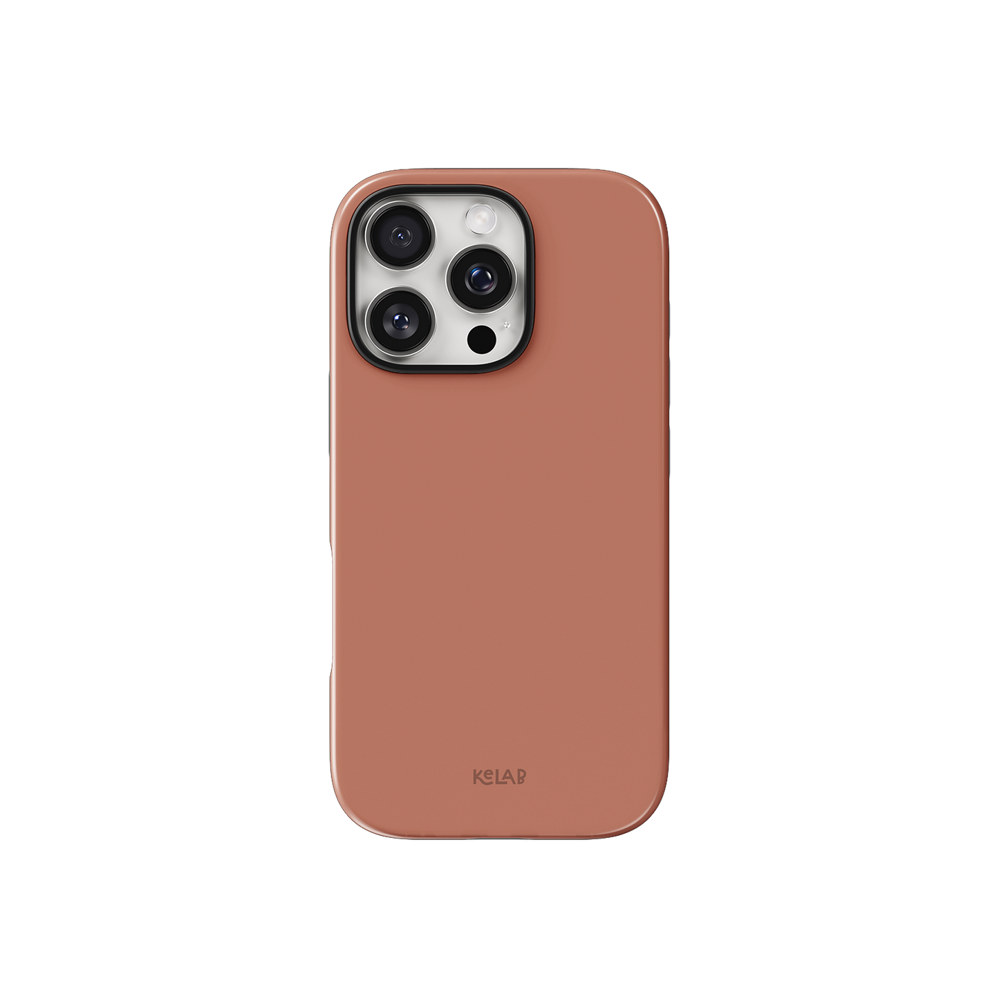 Nude Phone Case – Solid Color Minimalist Style by KELAB with glossy finish and precise camera cutout for iPhone. Sleek and modern phone protection.