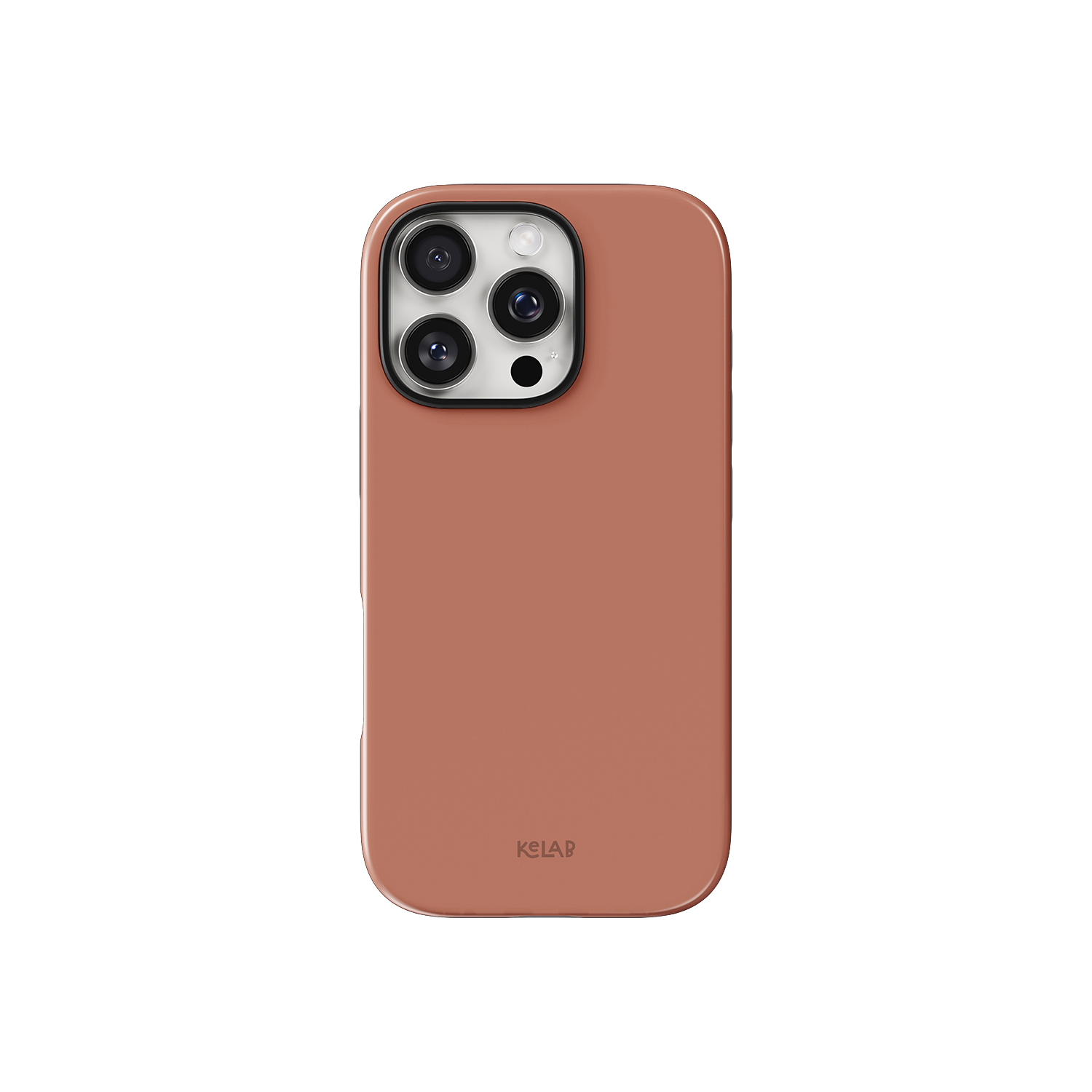 Nude Phone Case – Solid Color Minimalist Style by KELAB with glossy finish and precise camera cutout for iPhone. Sleek and modern phone protection.