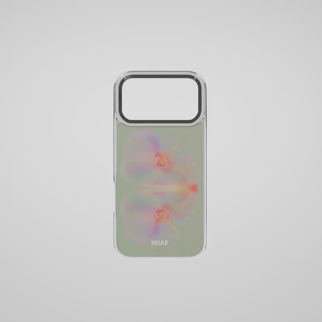 360-degree rotating view of a chrom phone case from the KELAB brand