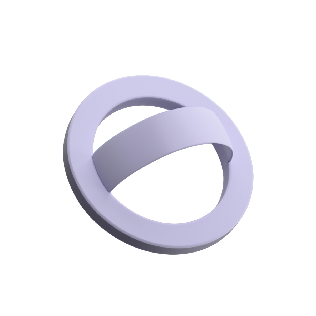 Lilac Milk lilac silicone MagSafe loop grip with finger loop