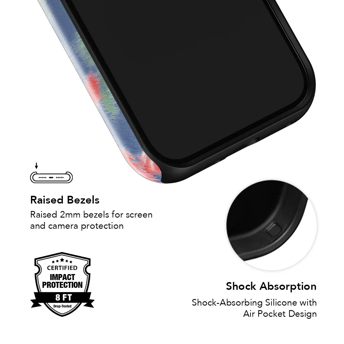 Chromaflash | Modern Abstract Red Floral Phone Case