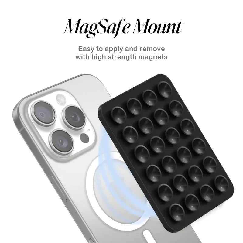 Silicone Suction Phone Mount with MagSafe Compatibility - KELAB