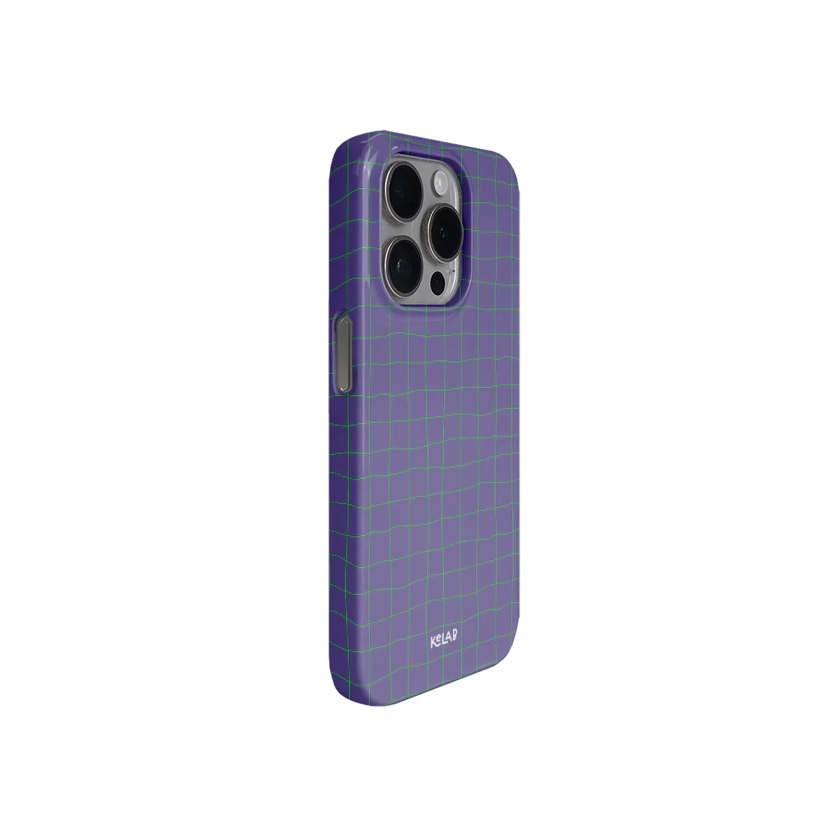 Violet Thread | Solid Purple With Green Grid Phone Case Violet Thread | Solid Purple With Green Grid Phone Case