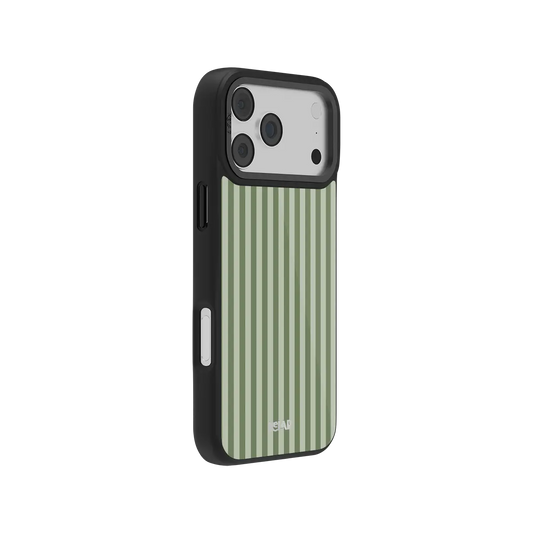 Fernway | Pastel Green Vertical Stripe iPhone Case