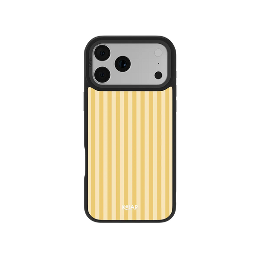 Buttercream | Pastel Yellow Vertical Stripe iPhone Case