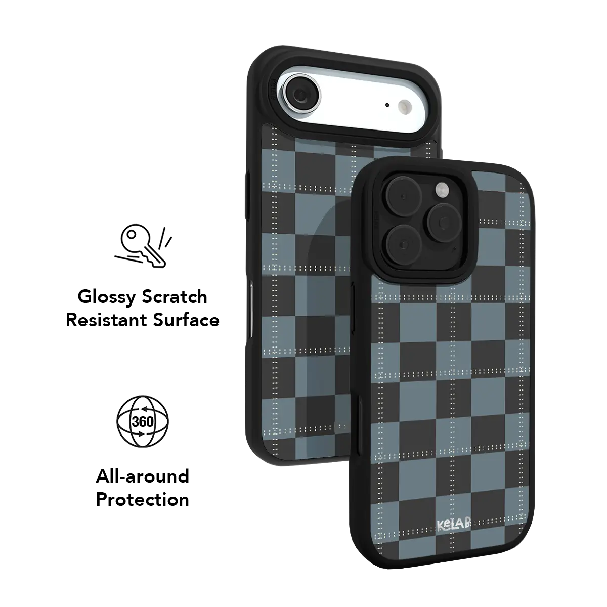 Balmoral | Blue & Charcoal Tartan Plaid iPhone Case