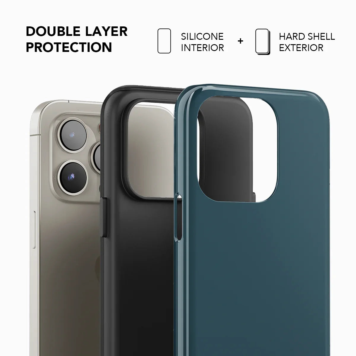 Ocean Blue Phone Case – Solid Color Style Ocean Blue Phone Case – Solid Color Style