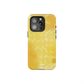 Zesty | Yellow Phone Case with Retro Geometric Design